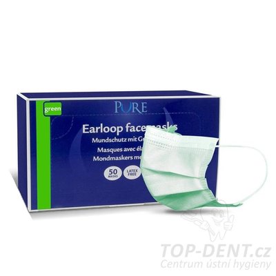 PURE ústenky s gumičkou (zelené), 50ks
