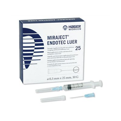 Miraject Endotec Luer, 23G průměr 0,60mm, modrá