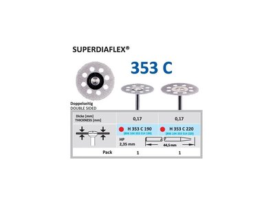 Diamantový disk SUPERDIAFLEX - oboustranně sypaný 2,2cm, jemná