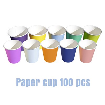 Kelímky papírové 200 ml Medistock (100 ks) - Žlutá