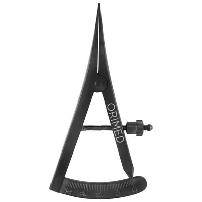 ORI Znacznik ortodontyczny Castroviejo wygięty zakres 0-20mm dł.9 cm czarna ceramika