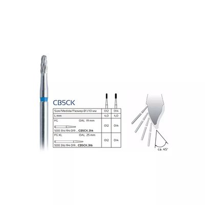 CB5CK/CB5MCL Wiertło do cięcia koron IQDENT Premium 12mm 1szt