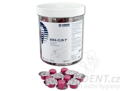 Mira-Clin P leštící pasta v kalíškách, 200 x 2g