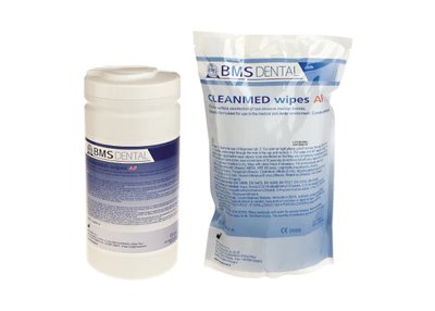 CLEANMED Dezinfekční ubrousky bez alkoholu - Dezinfekční ubrousky v dávkovači