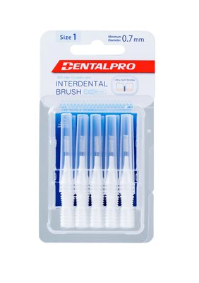 DentalPro I Shaped 1 mezizubní kartáček bílý 10 ks