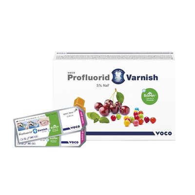 Profluorid Varnish + BioMin singledose 50x0.4ml, žvýkačka