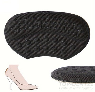 Patní měkká výstelka do bot - černá, 2 ks