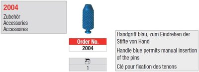 Edenta 2004 - rukoväť pre retenčné piny - 1 ks