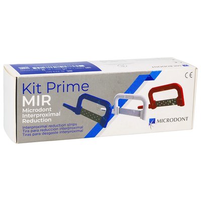 Kit Prime MIR Paski międzyzębowe ścierne 6 szt. + Rękojeść Microdont