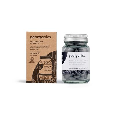 Georganics Activated Charcoal zubní pasta v tabletách 120 ks