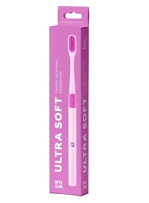 WOOM SZCZOTECZKA do zębów Ulta Soft różowa