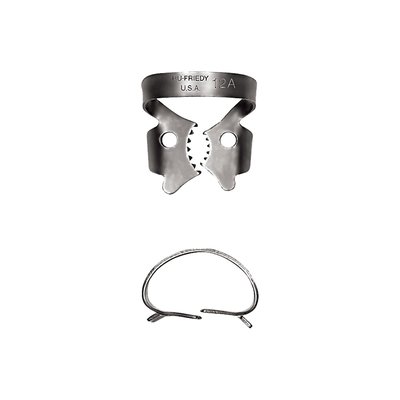 Hu-Friedy Satin Steel spona s křidélky 12A