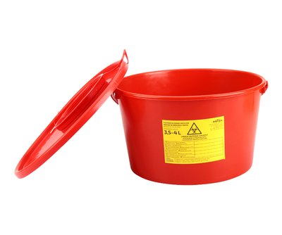 Pojemnik na odpady medyczne czerwony 3,5 l