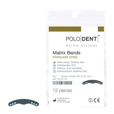 Polodent Matricové pásky z nerezové oceli