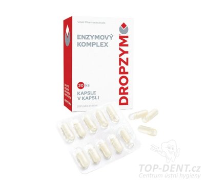Dropzym enzymový komplex doplněk stravy (kapsle), 30 ks