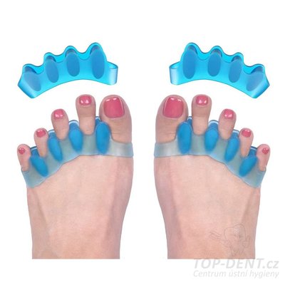 Gelový oddělovač prstů (modrý), 2 ks