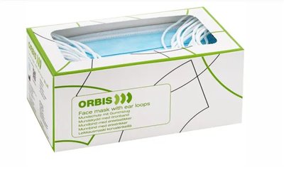 ORBIS Ústenky IIR s gumičkami, bez skelných vláken, 50 ks modrá