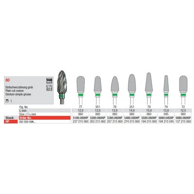 Frez do akrylu i gipsu na prostnicę Edenta 5680.045HP
