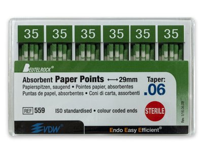 VDW - Papírové čepy .06, vel. 035