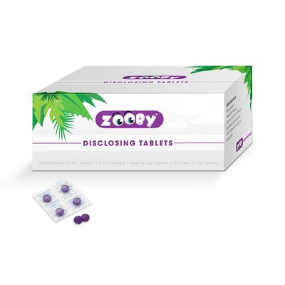 Zooby Tabletki do wybarwiania płytki nazębnej 250 szt.