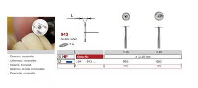 Diaswiss 943 065 mm Disque diamanté 1ks/balení