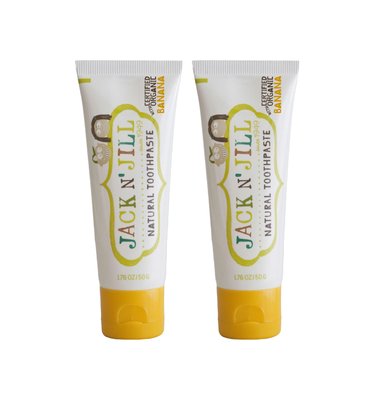 Jack N' Jill Organic Banana dětská zubní pasta 2×50 g
