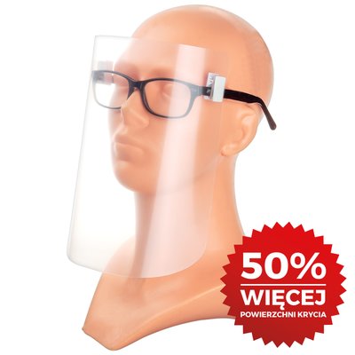 Przyłbica doczepiana do okularów MAX 3 szt.