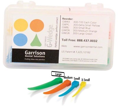 Klínky Garrison G-Wedge - Extra Small žluté