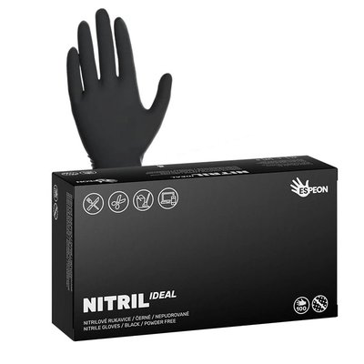 Rukavice Espeon NITRIL IDEAL3 černé - XS