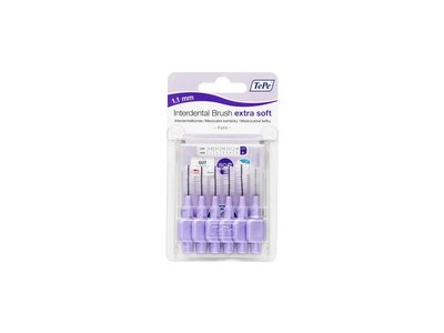 TePe Extra Soft 1,1 mm světle fialové 6 ks