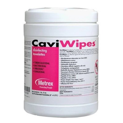KERR Caviwipes box 160szt. canister chusteczki do dezynfekcji powierzchni (15,24x17,15cm)
