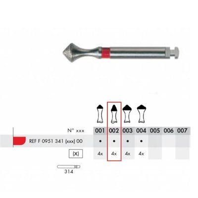 Diamant B ISOMETRIX FG F02 4 ks