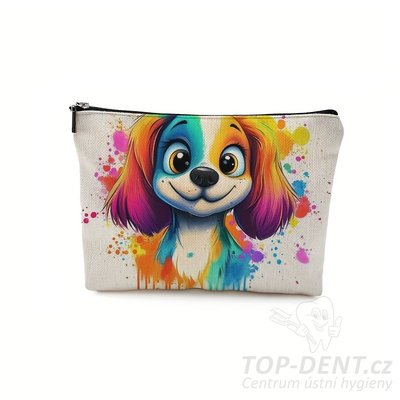 Toaletní taštička s motivem pejska, 1 ks