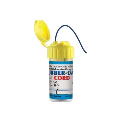 Koferdam gumki zaciskowe Rubber-dam Cord lateksowe cienkie 0,9 / dł.1,2m