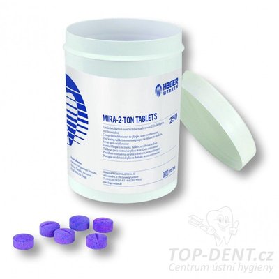 Mira-2-Ton tablety na detekci plaku, 250ks