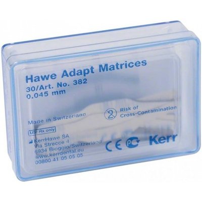 Hawe Neos ocelové tvar. matrice pro kompoz. a amalgam 0,045 mm 30 ks