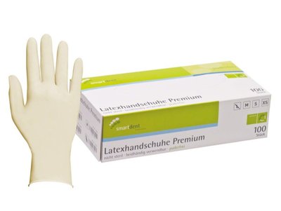 Rukavice Smart LATEX 100ks, přírodní Premium, vel. L
