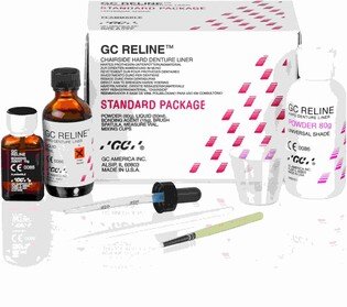 GC Reline twarde podścielenie 80g proszku+50ml płynu+15ml systemu łączącego+akcesoria.