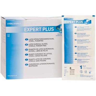 Rukavice Unigloves Expert Plus, bez pudru, hypoalergenní, 8 - 50 párů, sterilní