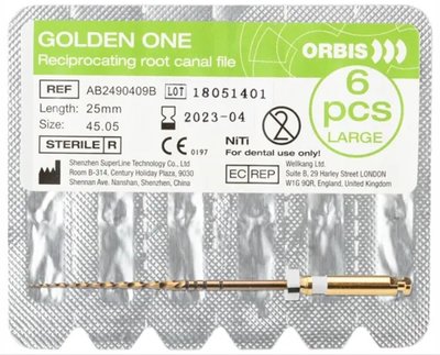 ORBIS Golden One File Steril large 45.05 25mm weiß 6 ks