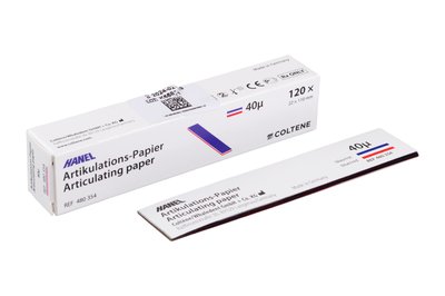 Kalka zwarciowa Hanel 40µ czerwono/niebieska prosta 120 szt. COLTENE