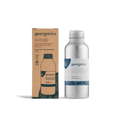 Georganics English Peppermint ústní voda 100 ml