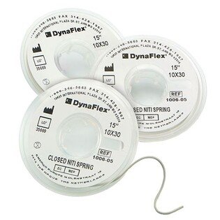 Sprężynka niklowo-tytanowa powlekana 010 x 030 - zamknięta. COATED NITI CLOSED COIL SPRING 010X030 15" SPOOL