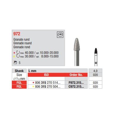Diamant FGL 972.020F 5 ks