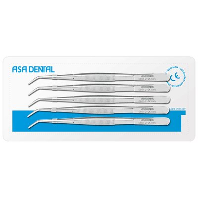 Set pinzet 5 ks Meriam typ 2, 15 cm S0601-2 ASA DENTAL - 1 ks