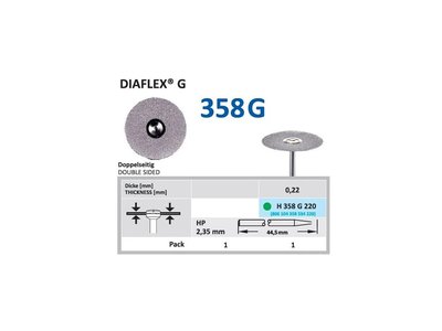 Diamantový disk DIAFLEX G - oboustranně sypaný, H358G, 2,2cm, hrubá