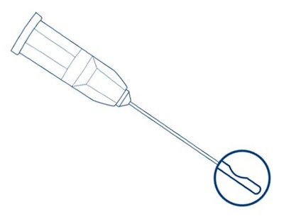 Miraject Endotec Luer, 27G, 0,4 x 25 mm, boční otvor, šedé, balení 25 ks