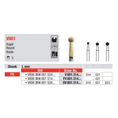 Diamant FG Diacut MLT GV801.014 (5ks/bal)