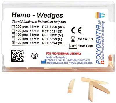 Hemo - Wedge 12mm - 100 ks