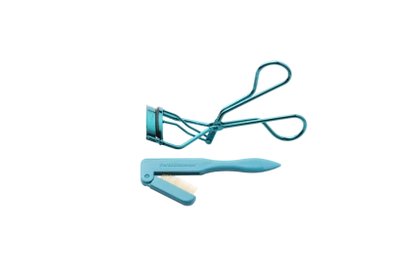 Tweezerman Limited collection Lash Gift Set - Majestic Turquoise hřebínek a kleštičky na řasy